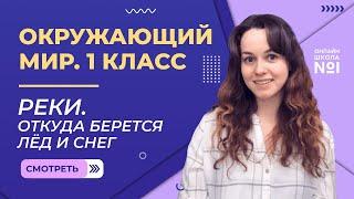 Видеоурок 12. Реки. Откуда берется лёд и снег. Окружающий мир 1 класс