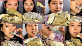 Meri's Ural clay Mukbang#crunchy#satifying sound of eating ️