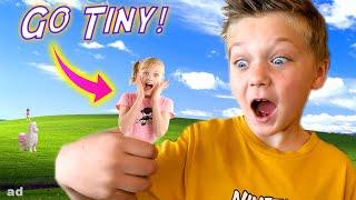 Payton is Tiny! Payton goes to Pollyville with Polly Pocket!