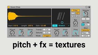 Drum Sampler: texture maker! New in Ableton 12.1