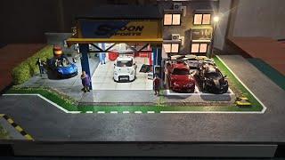 Preview Diorama Garage Spoon Sport with Mini GT Diecast