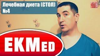 EKMed — Лечебная диета (СТОЛ) №4 (Острые и хронические заболевания кишечника с диареей)