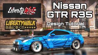 Nissan GTR R35 Liberty Walk Widebody Tutorial | Car Parking Multiplayer