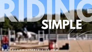 Hunter horse simple warmup expertly ridden forward & straight.  MAJOR ANDERS LINDGREN Oval.