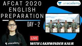 AFCAT 2020 English Preparation |  AFCAT 2020 | AFCAT 2020 Preparation | English by Lakhwinder Kaur