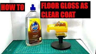 How To Airbrush Pledge Floor Gloss As Clear Coat On Plastic Scale Model kits