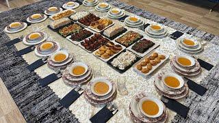 GUEST IFTAR TABLE PREPARATION/Dinner Menu for 20 Persons/Guest Menu