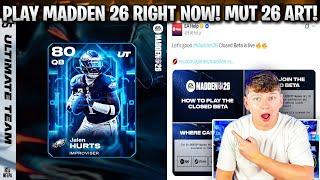 PLAY THE MADDEN 26 BETA RIGHT NOW! PRE ORDER JALEN HURTS! FAN APPRECIATION LEAKS!