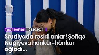 Studiyada təsirli anlar! Şəfiqə Nağıyeva hönkür-hönkür ağladı...