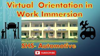 Virtual Orientation in Work Immersion| SHS-TVL