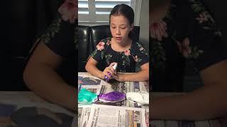 Emma and Leah tie dye challenge part 4