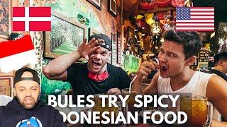 Two Foreigners Trying Spicy Indonesian Food in Jakarta Reaction Indonesia Reaction MR Halal Reacts