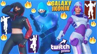 *NEW* Fortnite "Twitch Prime" & "Galaxy iKONIK" Skins Concepts Showcase With Leaked Dance Emotes..!