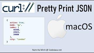 curl - Pretty Print JSON output on macOS
