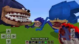 NEW Shin Sonic vs Every Shin Sonic Tapes Mod ADDON UPDATE in MINECRAFT PE