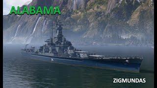 Линкор ALABAMA АЛАБАМА World of Warships обзор