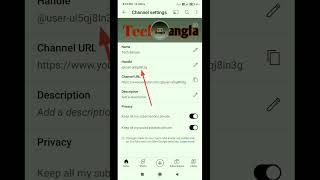 How To Change Youtube Channel Handle Name #shorts #youtubeshorts #uniquetechtips