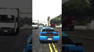 Ford Mustang Top speed On Highway—American muscle at max speed.”  #FordMustang #gtav