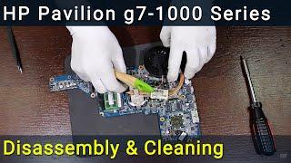 HP Pavilion g7-1000 Series Disassembly, Fan Cleaning, and Thermal Paste Replacement Guide