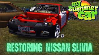 Restoring abandoned Nissan Silvia | My Summer Car #mysummercar #viral #trending 