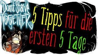 Don't Starve Together | 5 Tipps für die ersten 5 Tage | German