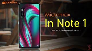 Micromax In Note 1 Price, Official Look, Design, Camera, Specifications, Features, and Sale Details