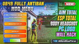 4 BROTHERS V23 FF HACK | OB49 FF HACK | FREE FIRE MOD MENU | THE KING CHEATS MOD MENU |FF HACK