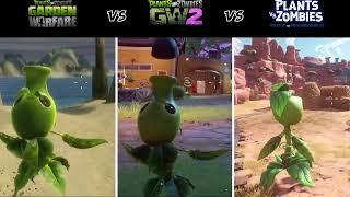 ALL PEASHOOTERS ABILITIES COMPARISON PVZ Garden Warfare 1,2 / PVZ Battle for Neighborvilla