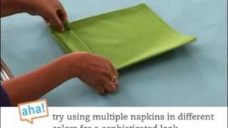 Real Simple How To: Fan-Fold a Napkin