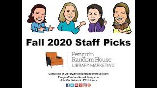 Penguin Random House Fall 2020 Staff Picks Book Buzz