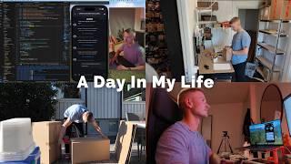 A day in my life | Order packing, New App features, Coding, Party Prep