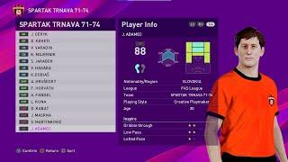 eFootball PES 2020: Spartak Trnava 1971-1974 Classic - "Malatinsky golden era"