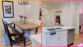Modern kitchen design with dining room attached #shorts