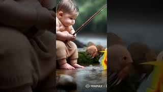 #acutebaby fishing