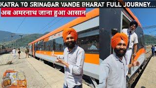 First day journey in 26401 Katra-Srinagar Vande Bharat Express... *Now going to Amarnath was easy*