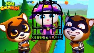 Talking tom gold  run Говорящий Том бег за золотом Король Том vs Принцесса Анджела vs Зомби