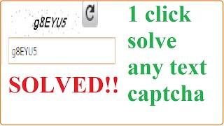 Auto captcha solver: How to bypass any captcha using chrome extention | javascript #TextCaptchaSolve