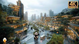 Chengdu, Sichuan China's New First Tier City of 20 Million People (4K UHD)