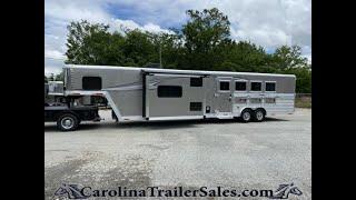 2020 Merhow 4 Horse Trailer Tour | Model: 8416 | 16' LQ Slide, Dinette, Open Floor Plan, ROOMY! 