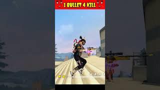 1 BULLET 4 KILLS  || IMPOSSIBLE  || Garena Free fire #mrdakugaming #shorts #short