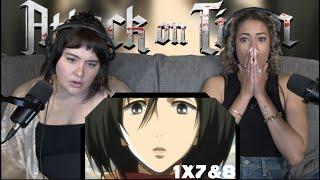 Attack on Titan 1x7&8 'Small Blade' & 'I Can Hear His Heartbeat' | First Time Reaction