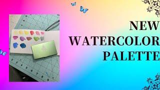 My New Watercolor Palette by Kristine Art unboxing and Swatch #art #watercolor #painting #flowers