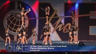 Fierce Athletics Storm   All Star Cheer Level 3 Senior Coed Small 2016 THE ONE FINALS