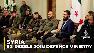 Syria says ex-rebel groups agree to integrate under Defence Ministry