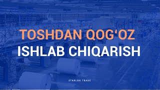 Toshdan qog'oz ishlab chiqarish liniyasi