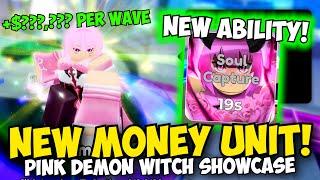 New Best MONEY UNIT?! Pink Demon Witch Showcase in Anime Defenders!