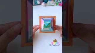 3D art (Make it) #shorts #tonniartandcraft #craft #art #diy #love #cute