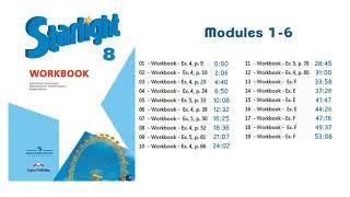 Starlight 8 класс. Workbook. Modules 1-6. Аудио CDs к рабочей тетради. Старлайт 8 класс