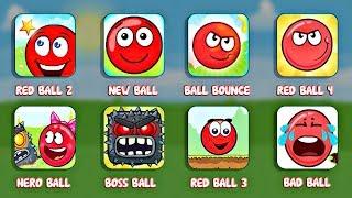 Играем во все игры про Красный Шарик - Red Ball 3 , 4 , Hero Ball , Bounce Ball , Ball Adventure .