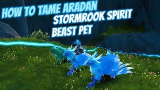 How to Tame Aradan -Stormrook Spirit Beast Pet That Matches Heroic Edition Algarian Stormrider Mount